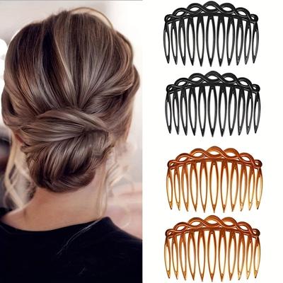 Vintage Hair Side Clips Plastic Hair Comb For Women Simple Hairpin Strong Hold Hair Clips Fashion Hair Accessories