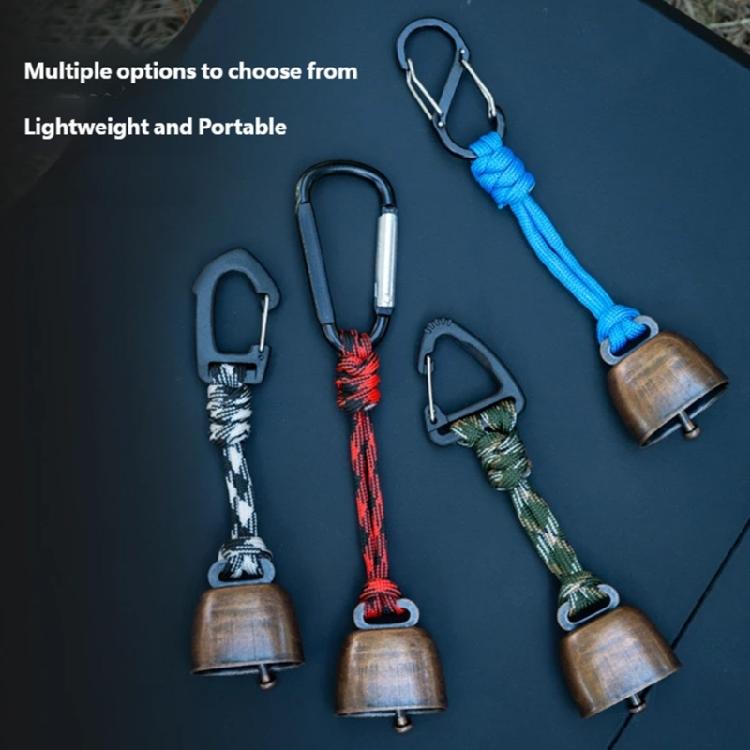 Bear Bells Outdoor Metal Pendant Keychains Camping Hiking Bear Protections Loud Cowbell For Outdoor Activity