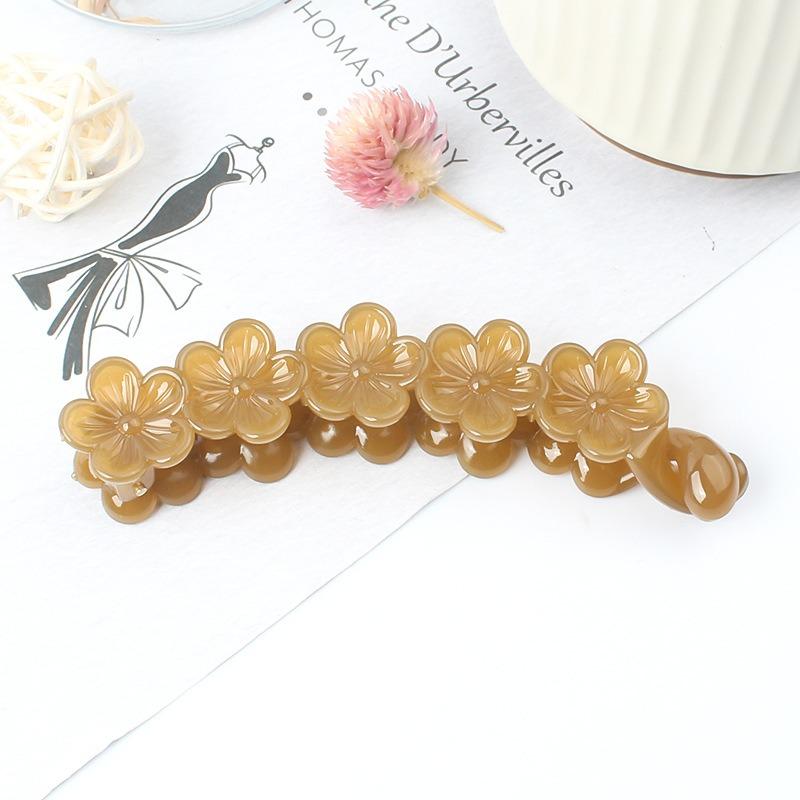 Flowers Twist and Curl with Small-sized Hair Volume Simple Vertical Hair Clips with Anti-slip PropertiesVersatile Hair Clips for The Back of The Head.