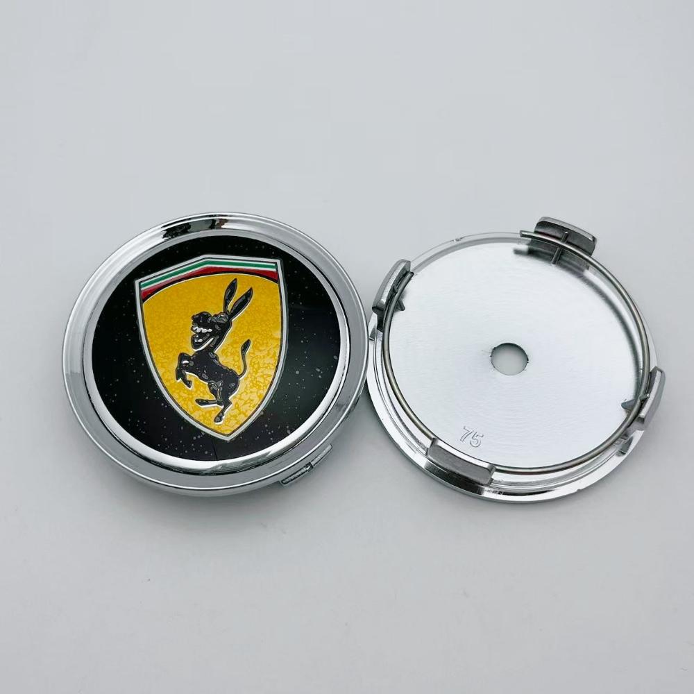 4pcs 75mm O.D / 70MM I.D Donkey Logo Emblem Car Wheel Center Caps Wheels Hub Cap Hubcaps Auto Rims Dust Cover Car Accessories