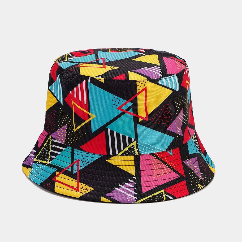 Graffiti Letter Fisherman Hat With Wide Brim For Summer Sun Protection