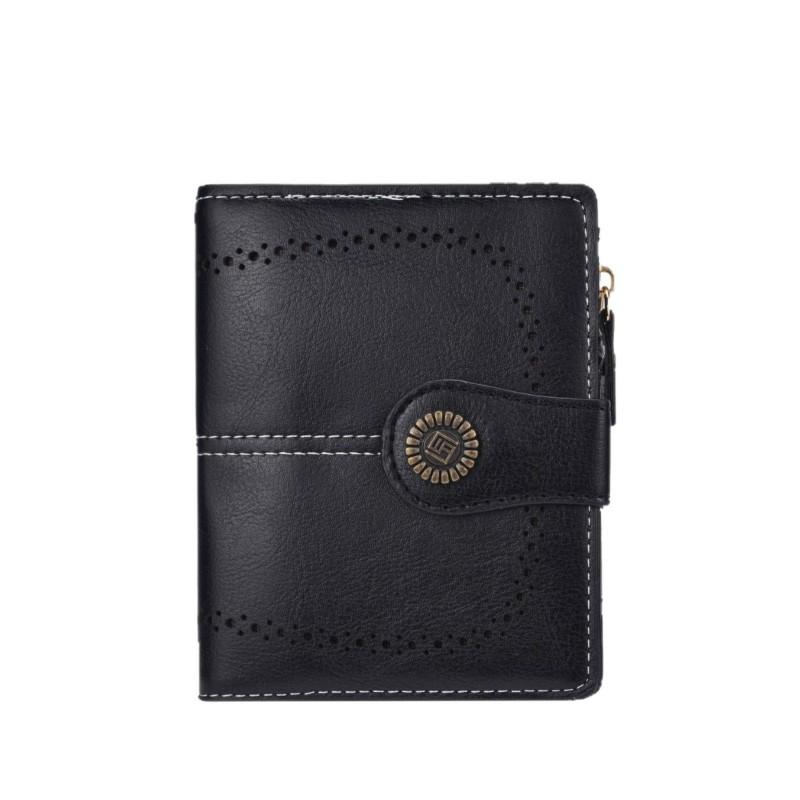 Slim PU Leather Wallet Men Women Compact Card Holder With RFID Blocking Vintage Wax Finish Mini Purse Daily Commute