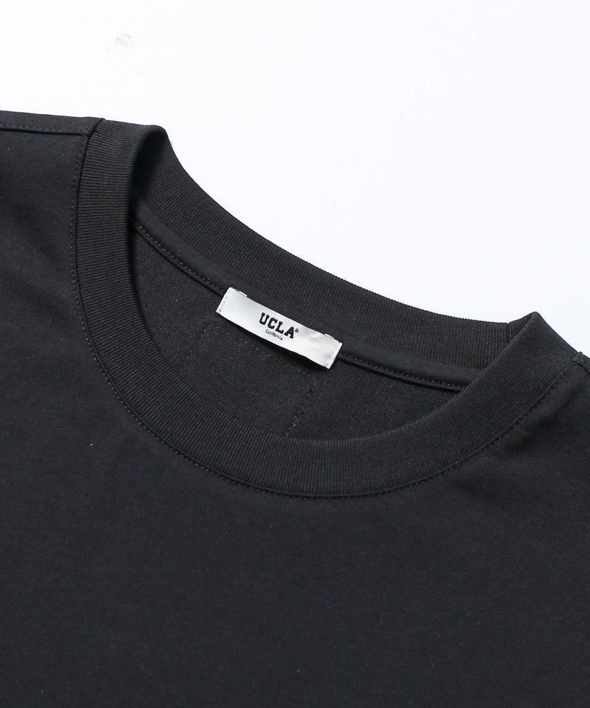 UCLA Unisex Roll-Up Bi-Color Crop T-Shirt [Black](Ucrsta1)