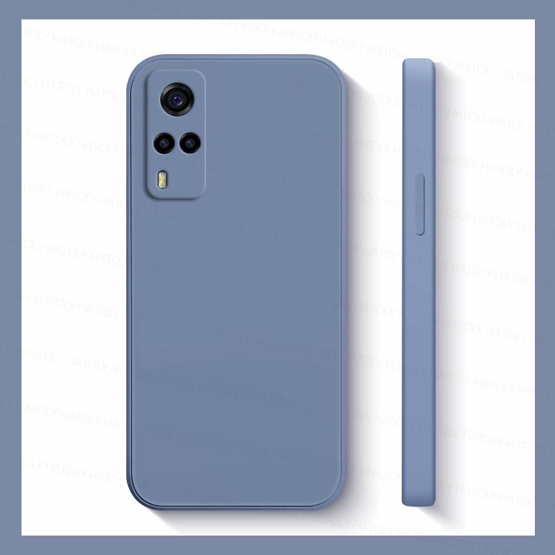 Для Vivo Y33 Чехол Vivo Y31 Y51 Y51A Y51S Y33 Y53S Чехлы Противоударные Жидкий Силикон Мягкий ТПУ Телефон Задняя Крышка Для Vivo Y33 Vivo Y31