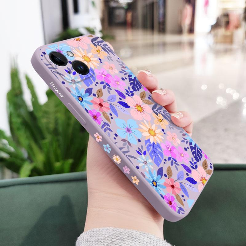 Showy Flowers Phone Case For iPhone 16 16e 15 14 13 12 11 Pro Max Mini X XR XS Plus Cover