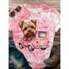 Women's T-shirt 3D Printed Cute Animal T Shirt For Women Funny  Dog Pattern Tees Summer New  T-Shirts  Short Sleeves Tops