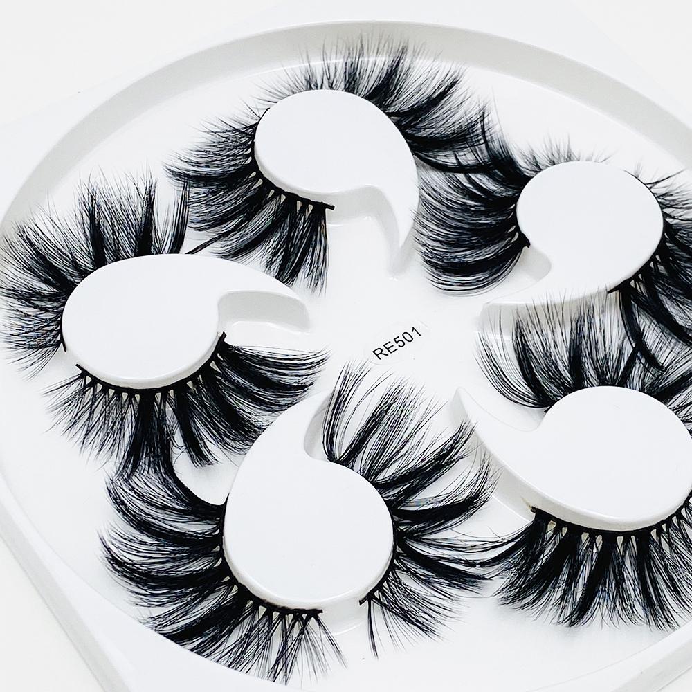 Wispies Fluffies Eye Makeup Tools Thick Long False Eyelashes 3D  Faux Mink Lash Eyelashes Extension