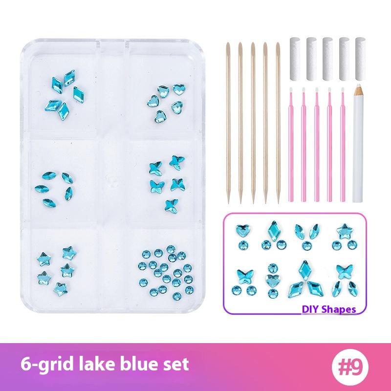 1 Set Dental Tooth Gems Crystal Diamond Heart Round Shaped Ornament Diy Tools Various Shapes Color Teeth Jewelry Denture