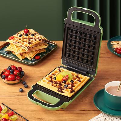 Electric Waffle Maker Cheese with 2 Plates Practical Portable Small Sandwich Pizza