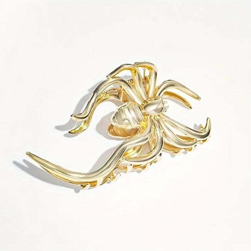 Fashionable Gothic Spider Halloween Hair Claw For Women Girls Unique Minimalist Shark Clip Exquisite Hair Accessories Gifts