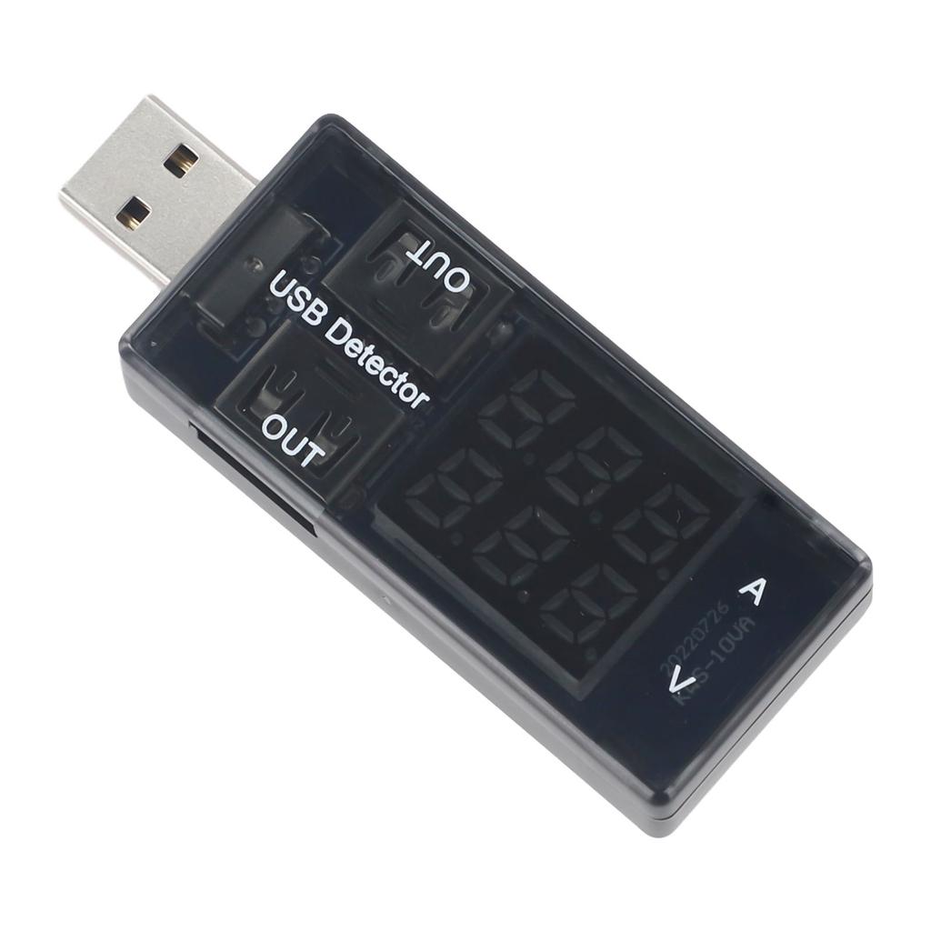 USB Current Voltage Meter 4 Pack with LCD Display for Real Time Monitoring of Voltage and Current for Chargers and Power Banks