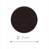 Felt pad for furniture chairs 12 PCS Self-adhesive felt black 3CM