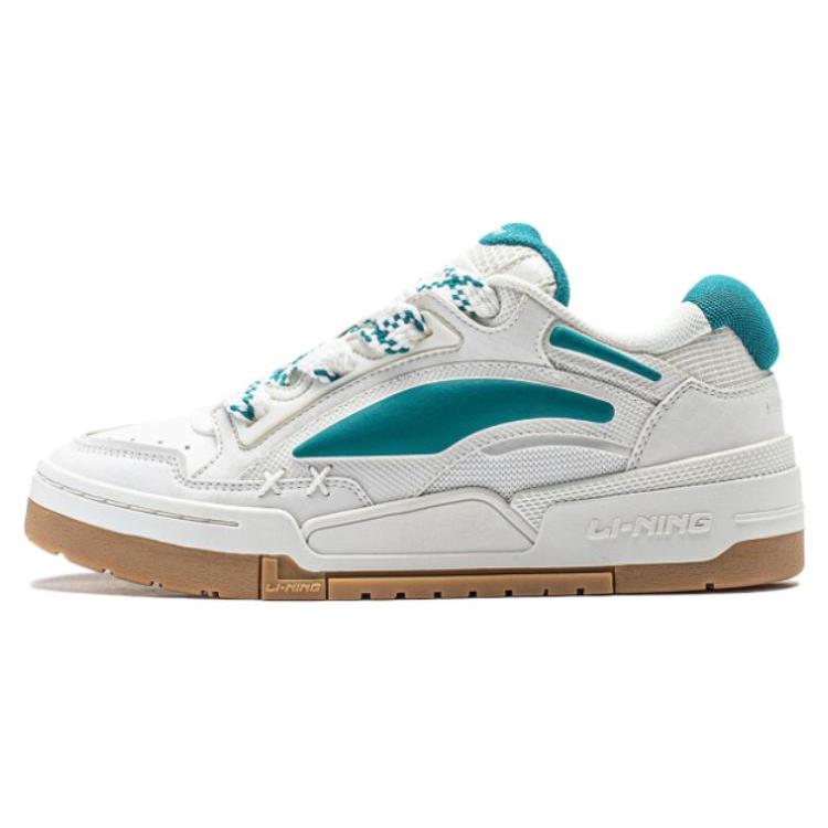 New LiNing Journey V2 Cushioning Anti Slip And Wear Resistant Support Low Top Casual Shoes Women's White Green AGCT138-1