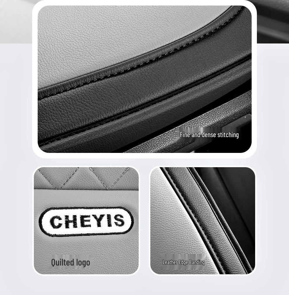 Leather Car Seat Cushion Cover - Full Coverage, All-Season Style