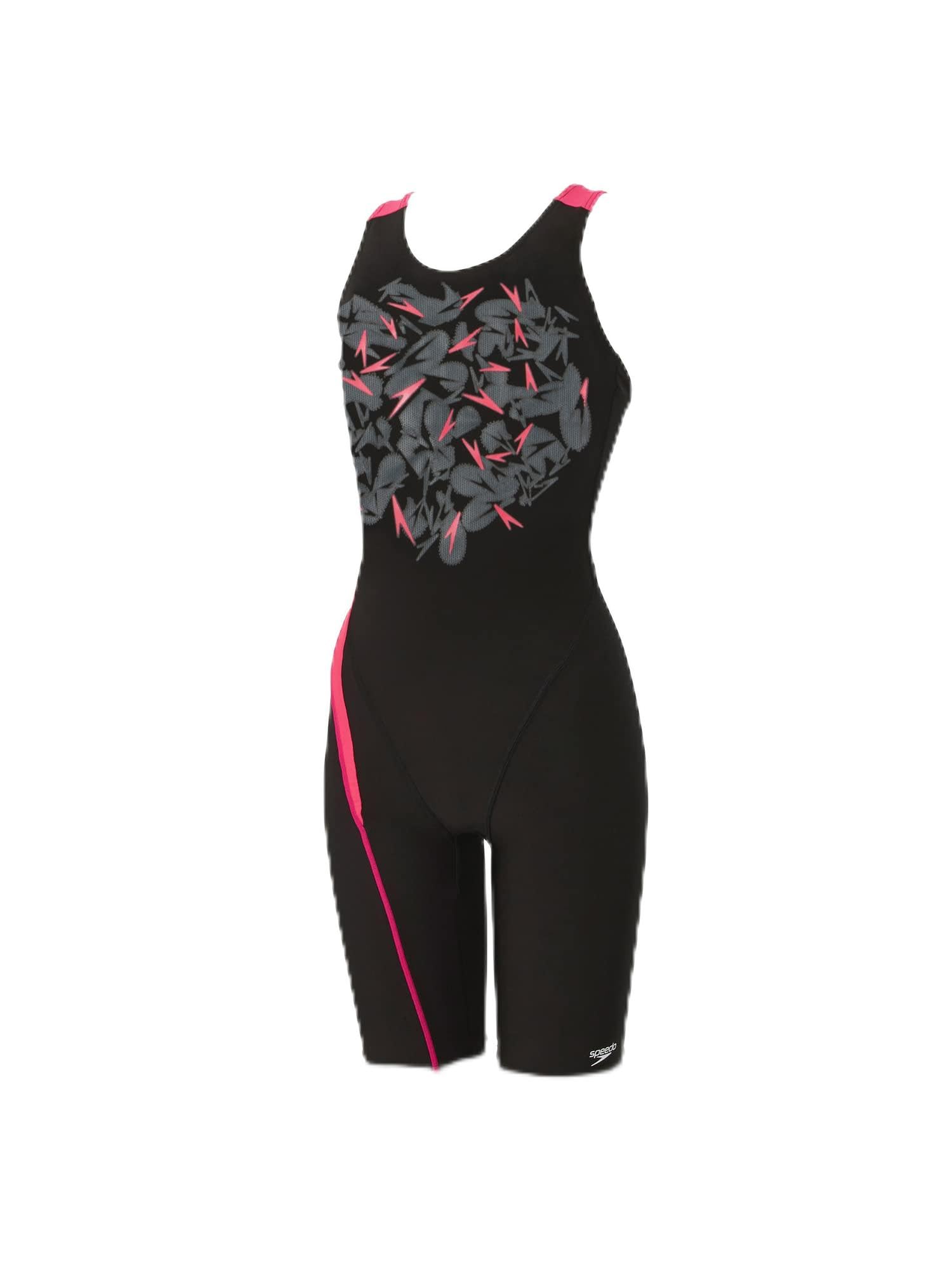 

Фитнес-купальник Shadow Boom Loosen Kneeskin SFW12351 O [Speed] Черный/Розовый