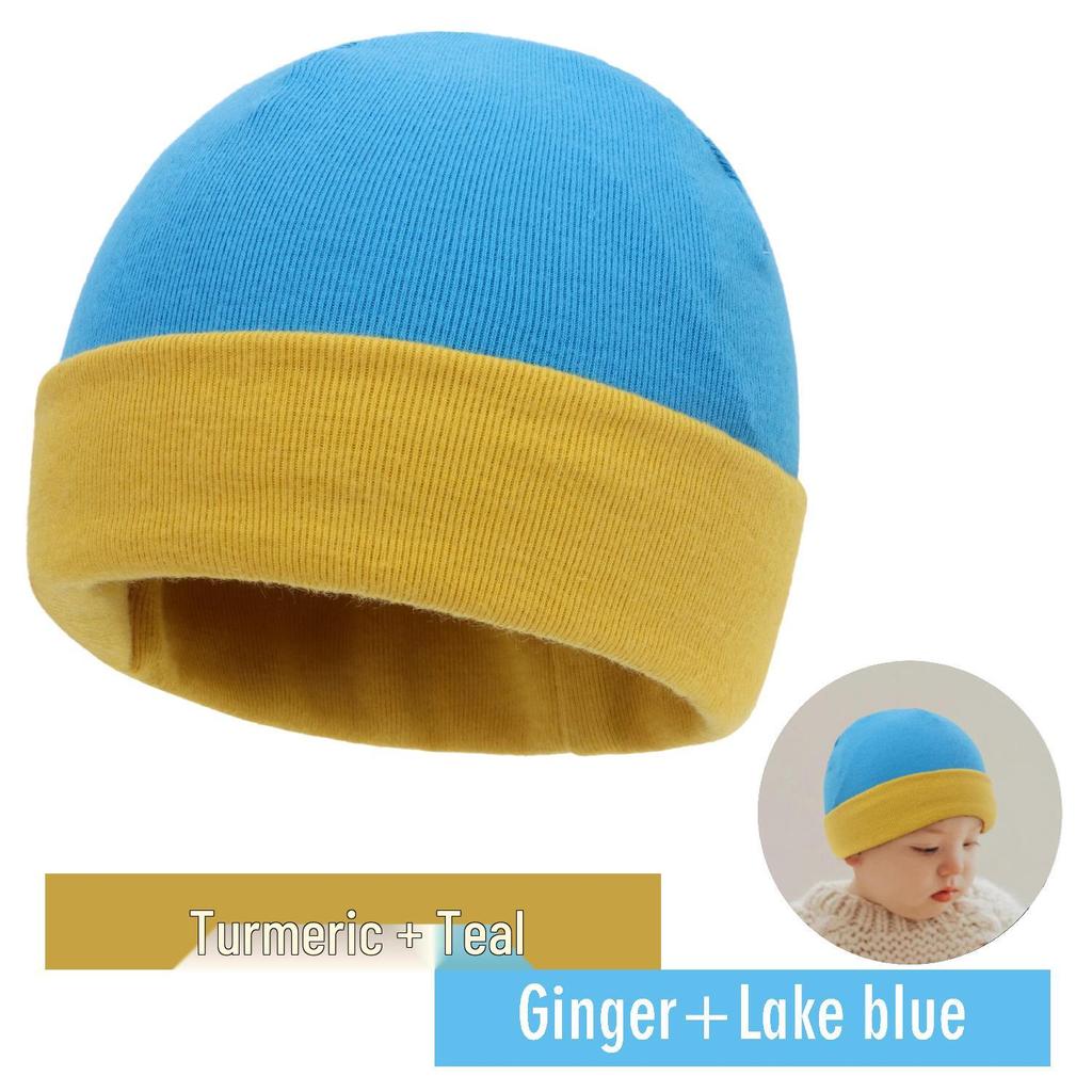 Matching Color Brushed Cap for Newborns: Spring, Autumn & Winter Styles, Double Size, 28 Colors
