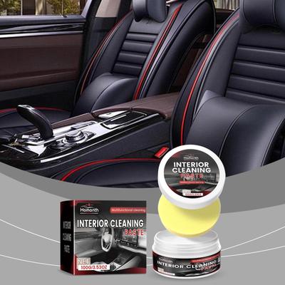 Homonth Crema Limpiadora para Interior de Coche Asiento Cuero Espuma Sin Agua Tapa Superior Limpieza Interior Coche