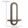 Arched Wall Mirror with Shelf Elegant Framed Functional