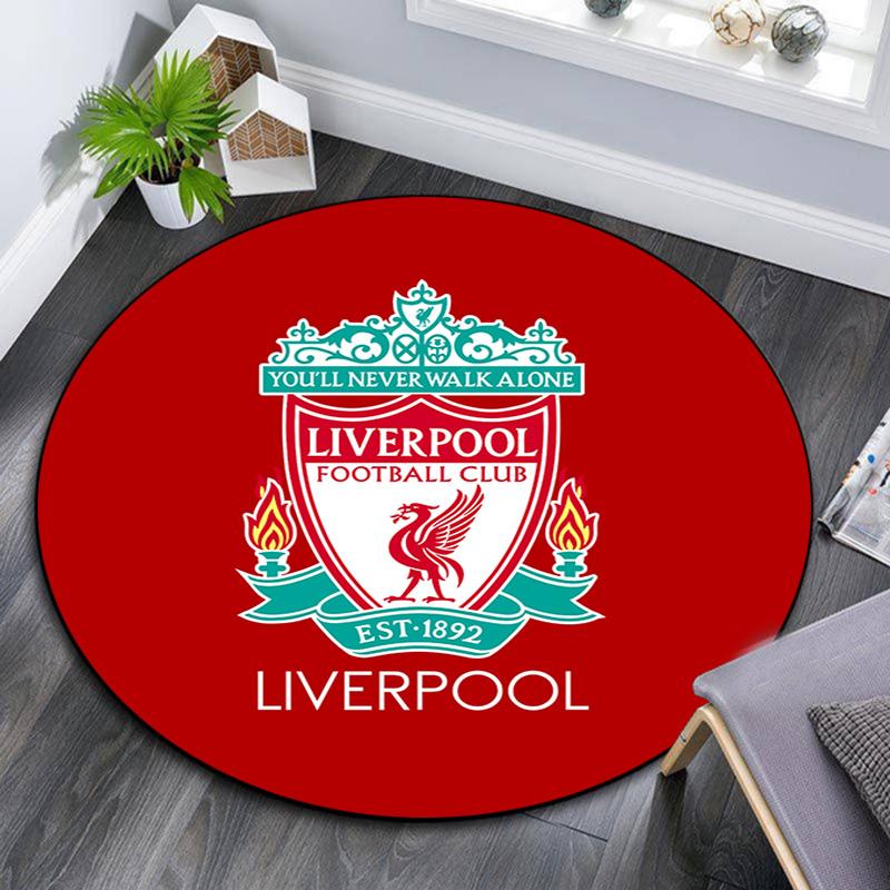 Tappeto Rotondo Liverpool Sotto Sedie da Ufficio Camera da Letto Soggiorno Arredamento Casa