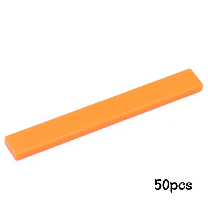 50pcs Smooth 1x8 DIY Building Blocks Figure Bricks 10Colors Educational Creative Size Compatible With 4162 Toys for Children