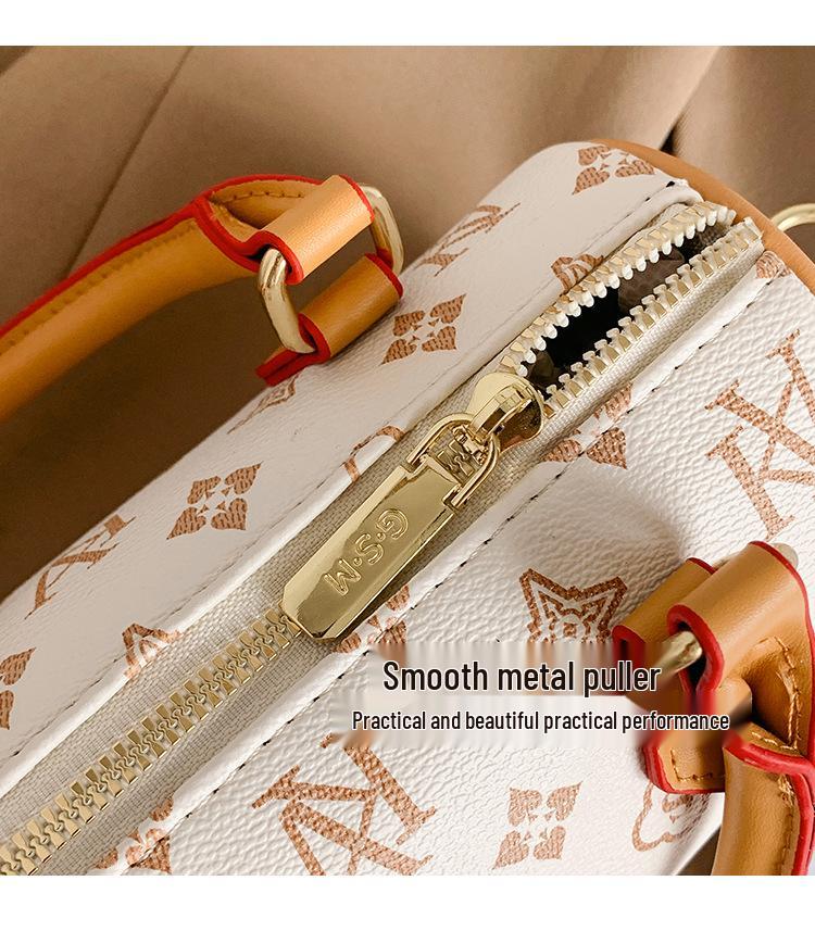 2025 Women's Classic Monogram Boston Pillow Bag - Versatile Fashion Handbag & Crossbody Shoulder Bag