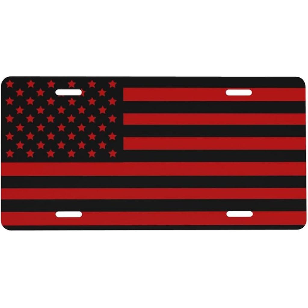 Bison Mounta Aluminum License Plate 6 X 12 Inch Metal Car Front License Plate Cover Car Decor Accessory Novelty Vanity Decoration Tag With 4 Holes