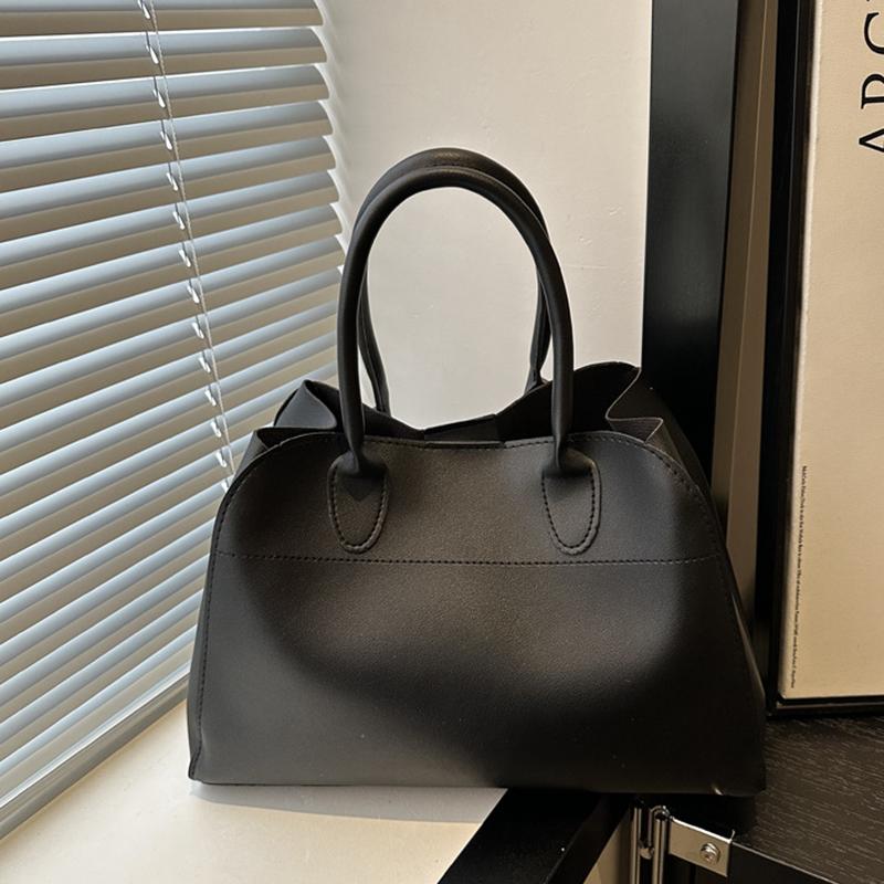 Red Color Large Size Women Handbags Retro Pure Color Shoulder Shopper Tote Bag Luxury Designer Handbags