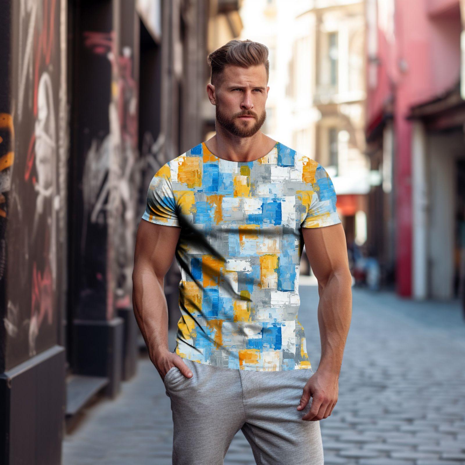 

Мужская и женская весенне-летняя повседневная футболка с короткими рукавами и круглым вырезом, пуловер с 3D-печатью XXXXL