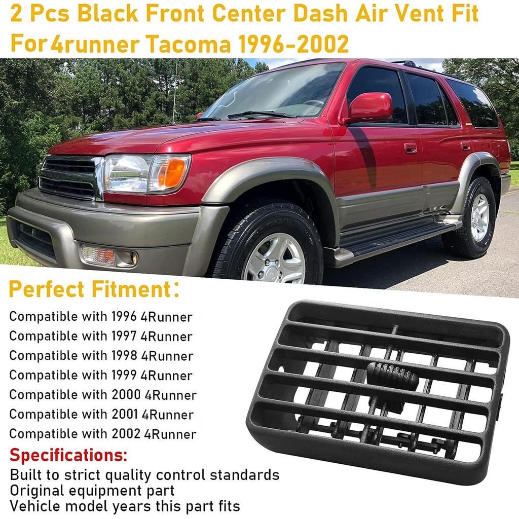 Car Interior Dashboard Front Air Conditioning Outlet Air Vent Cover Grilles Panel Compatible for 55063-35030 55063-35010