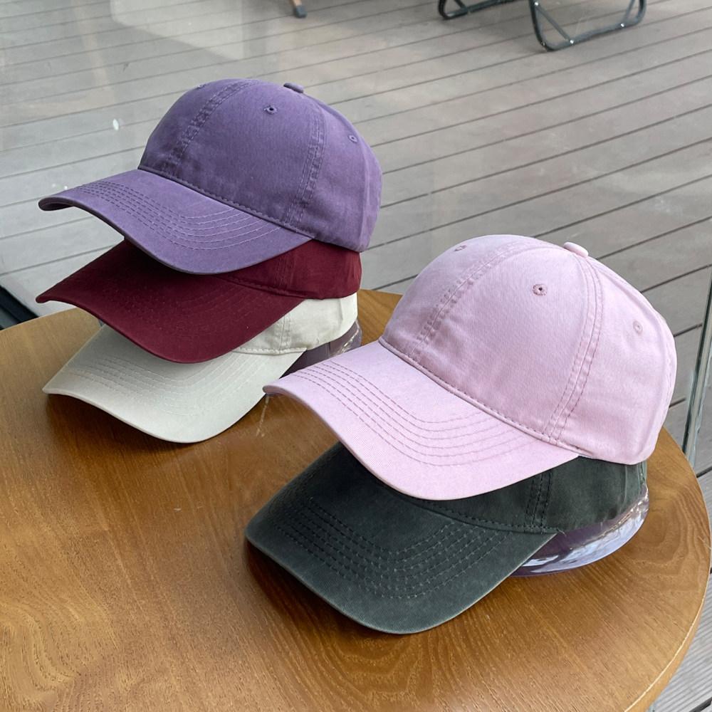 Hat Women's Simple Versatile Solid Color Baseball Cap Couple Casual Face Small Light Board Cap Men's Four Seasons