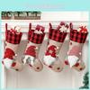 Charming Nordic Style Gnome Face-less Santa Christmas Stocking Gift Bag