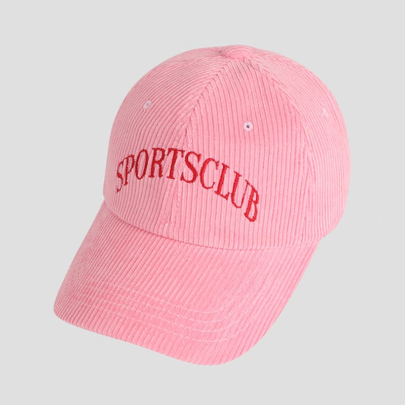 

The Sweat. Sportsclub Corduroy Ball Cap (PINK) Pink