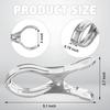 6-30Pcs Durable Stainless Steel Pool Cover Clips with Blue Plastic Handles-Heavy Duty Windproof Spring Clips for Secure Above