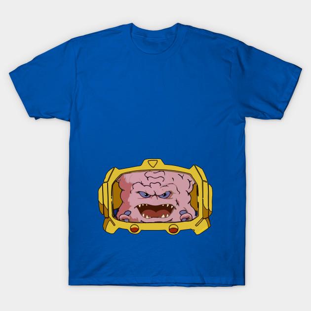 

Men Black Print T-shirt Krang No-Cut Transfer Paper Print Cotton Tshirt 4XL королевский синий