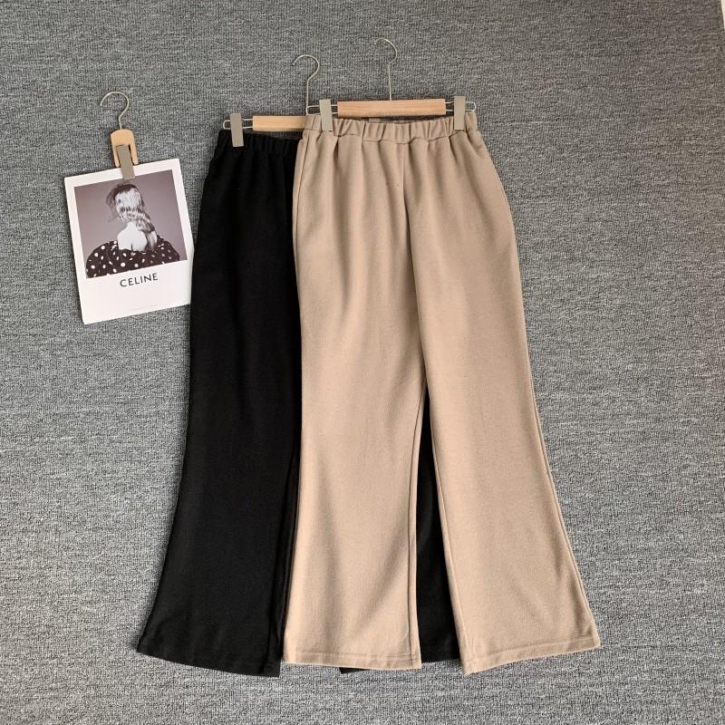

Japanese Retro Micro Flare High-Waisted Women s Pants - Spring New Arrival, Stylish, Slimming, Loose, Versatile, and Casual. Large хакі