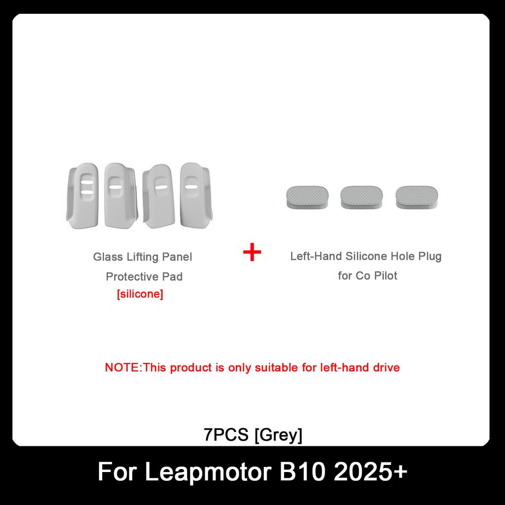 For Leapmotor B10 2025+ Window Lifting Button Control Cover Panel Frame Car Glass Lifting Panel Protective Sticker Silicone Pad
