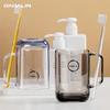 JAJALIN Japanese Style Acrylic Mouthwash & Toothbrush Cup