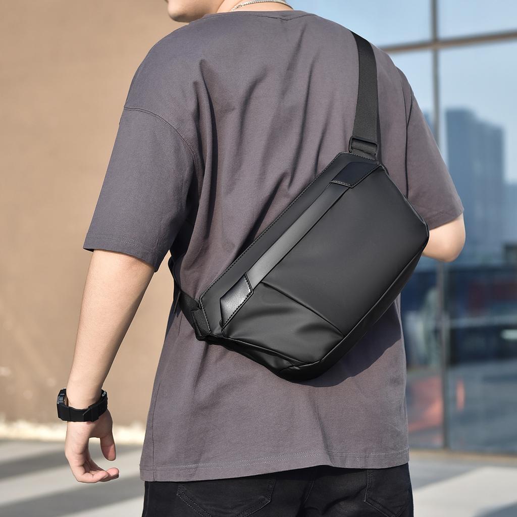 Men's Crossbody Bag, Commuter Bag, Chest Bag, Messenger Bag, Cycling Bag, Motorcycle Backpack, Sports Men's Single-shoulder Bag