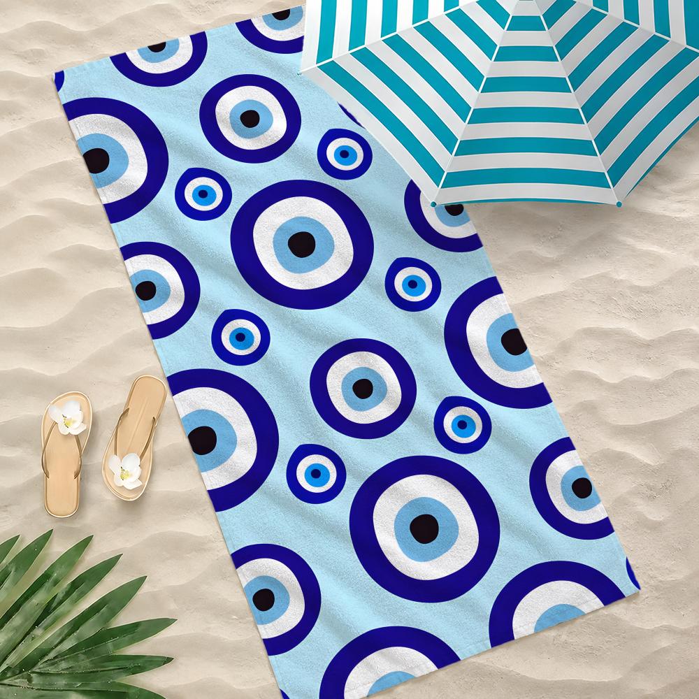 Evil Eyes Bath Towel Towel Soft Pool Gift For Travel Gym Shower Camping Quick Dry Sports Large Beach Towels