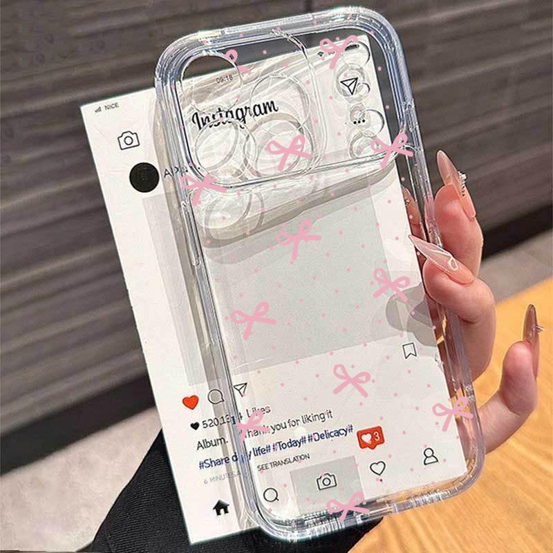Pink Bowknot Love Heart Case For infinix Note 30 40 50S Hot 60 50 Pro 40i 30i Smart 8 Pro 10PLUS GT30 TECNO SPARK 20 20C Cover