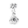 Neues Mode 925 Silber Schmetterling Sonnenblume Rose Anhänger Charm für Perlenarmband Damen Schmuck Geschenk