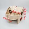 Hamster House DIY Wooden Gerbil Hideout Pet Sport Exercise Toys Bridge Swing and Chinchilla Seesaw Small Villa Cage Accessories