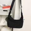 Simple Fashion Crossbody Bag Casual Fitness Sport Shoulder Bag Large Capacity Solid Nylon Bag Boys