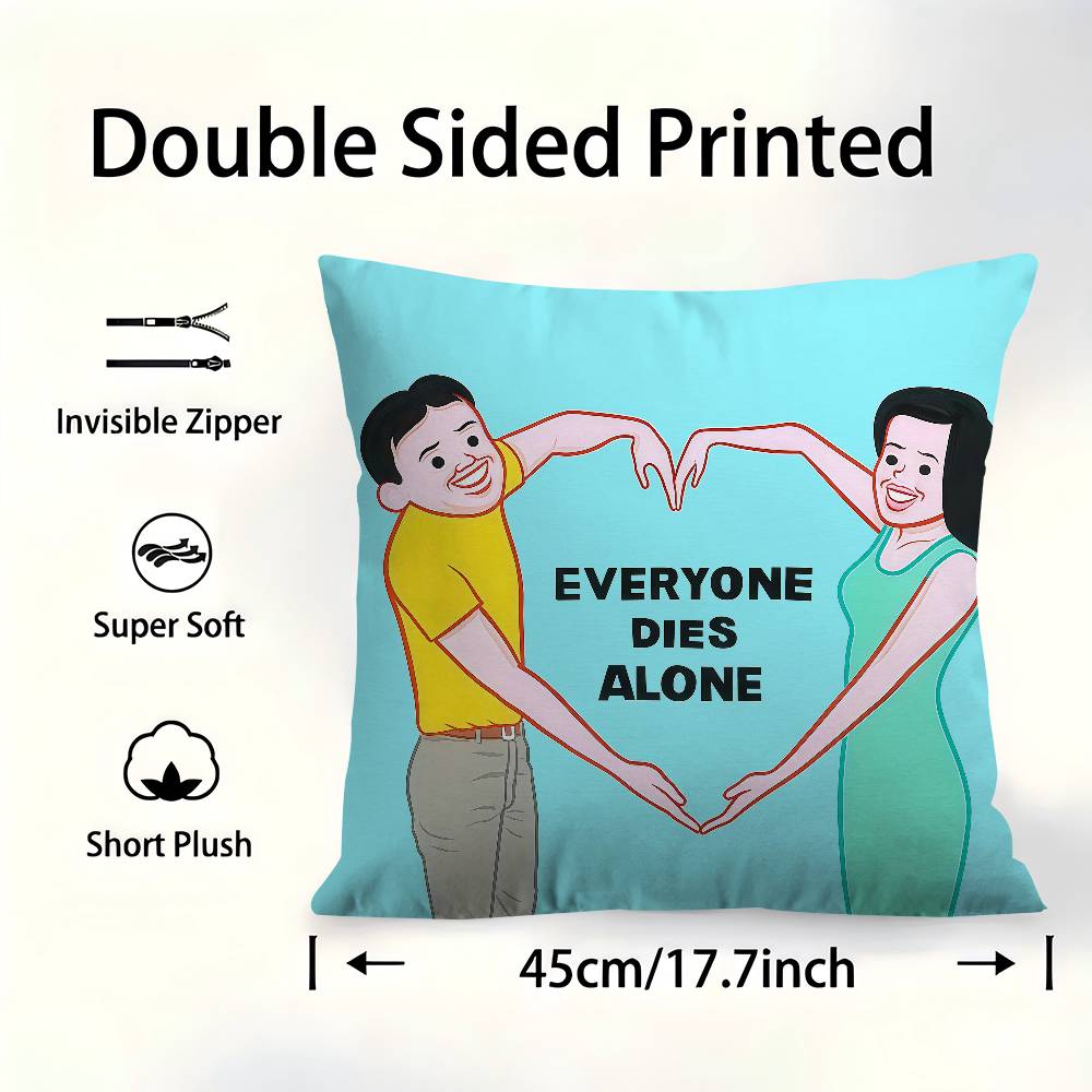 

Art JJoan CCornella Humor Meme Personalized Pillow Cover Kids Bedroom Wild Party Decor Pillowcase Kid Birthday Shower Gift 30X30cm