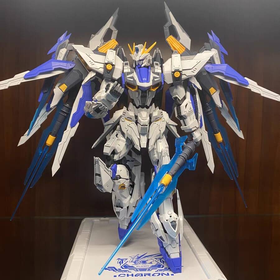 Charon Mecha Robot Building Blocks Alloy Skeleton MG 1:100 Scale Full Action Plastic Kit Assemble Model Gifts For Children