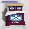 West Ham United Pattern Printed Pattern Duvet Cover Set – includes 1 duvet cover and 2 matching pillowcases Bedroom decor Christmas gifts