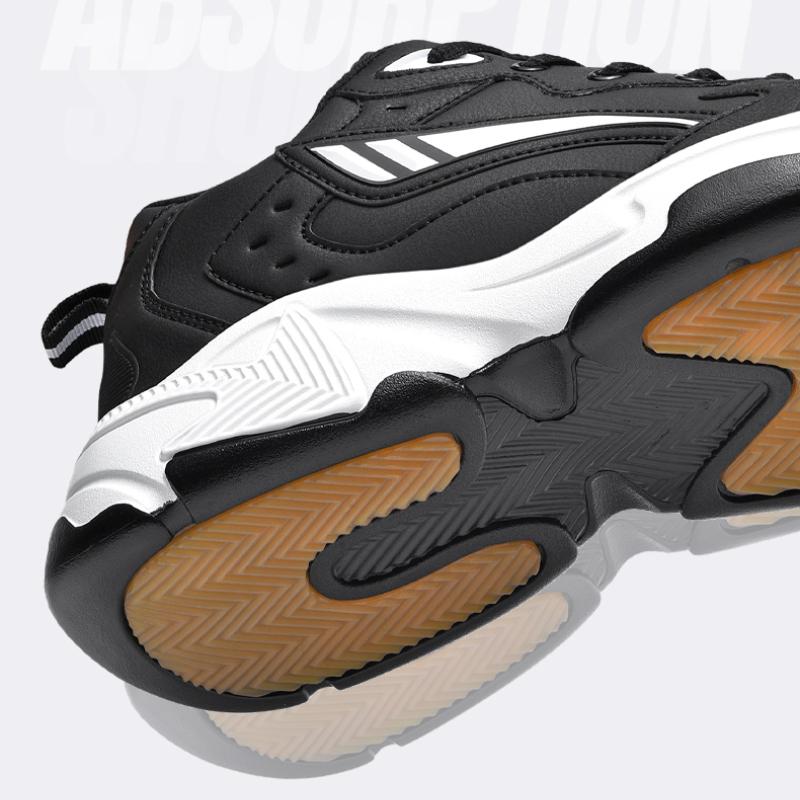 Men's Leather Sneakers Casual Shoes Sports Boys Pure Color Tennis Shoes