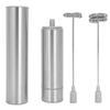 Stainless Steel Portable Electric Milk Frother Mixer Handheld Egg Beater Kitchen Tool