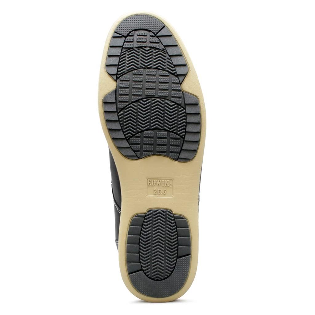 Edwin Wasserdicht Lässig und Geschäftlich Walking Leicht Einfarbig Oxford Größe Herren Sneaker, Schuhe, Sohle, Zehenbereich, Schnürschuhe, Schuhe, Schwarz, 26,5cm