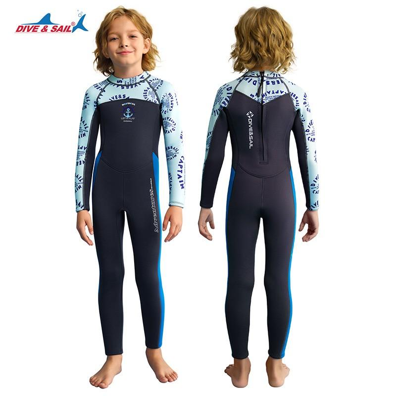 Kids 1.5mm Neoprene Full Wetsuit Snorkeling Swimming Surfing Cold Water Dive